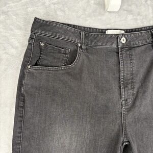 SENE Men's Jeans Straight Leg 38x29 Denim Dark Gray Charcoal Wash Classic Casual
